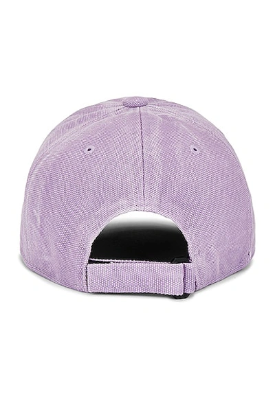Shop Acne Studios Face Hat In Smoky Purple