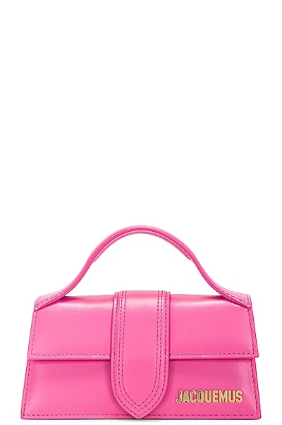 Shop Jacquemus Le Bambino Bag In Neon Pink