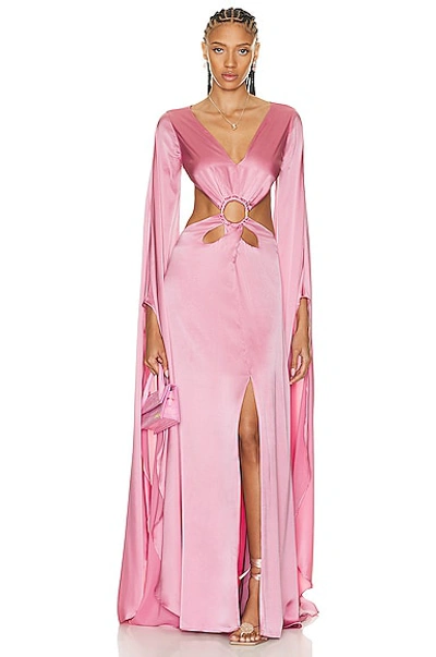 Shop Cult Gaia Jasmin Gown In Shell Pink