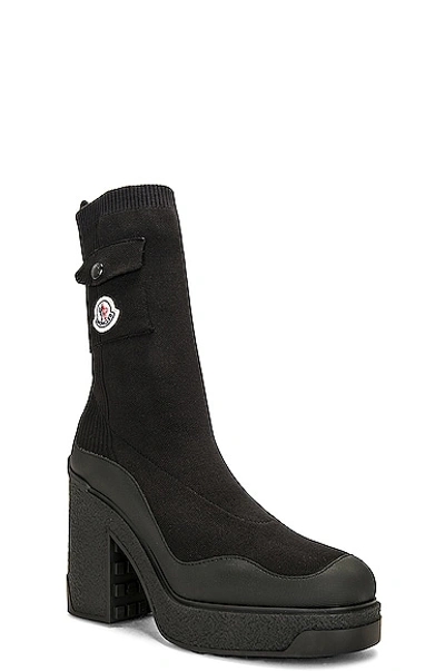 Shop Moncler Splora Pocket Ankle Boot In Black