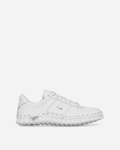 Shop Nike Jacquemus Wmns J Force 1 Low Lx Sneakers White / Metallic Silver In Multicolor