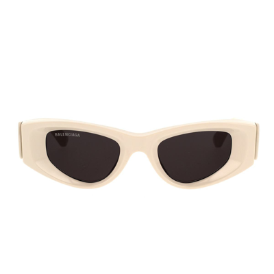 Shop Balenciaga Sunglasses In Beige