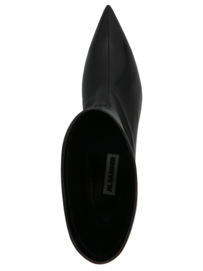 Shop Jil Sander 'half' Ankle Boots In Black