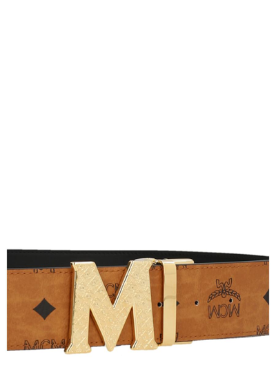 Shop Mcm 'claus' Belt In Brown