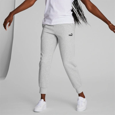 Shop Puma Essentials Women's Sweatpants In Light Gray Heather- Black