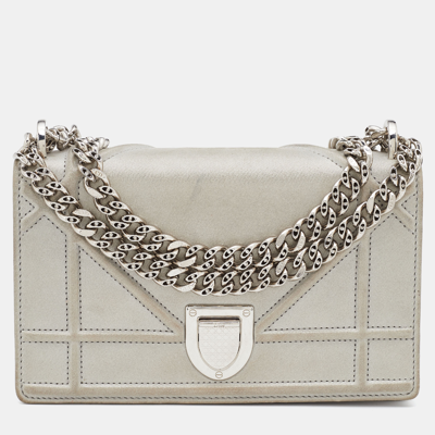 Pre-owned Dior Ama Crossbody Bag In Grey