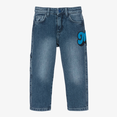 Shop Marc Jacobs Boys Blue Denim Straight Leg Jeans