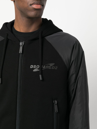 Dsquared2 Ibra Black On Black Hoodie