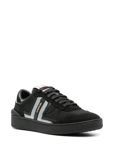 Lanvin Clay Lace-up Sneakers In Schwarz