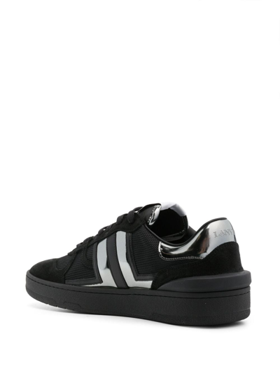 Lanvin Clay Lace-up Sneakers In Schwarz