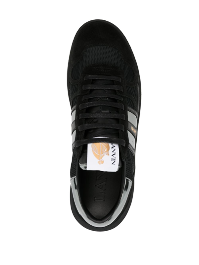 Lanvin Clay Lace-up Sneakers In Schwarz
