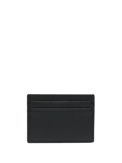 Shop Bally Thar Stripe-detail Leather Cardholder In Schwarz
