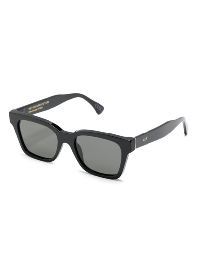 Retrosuperfuture Sonnenbrille Mit Eckigem Gestell In Black