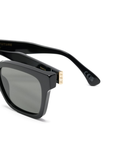 Retrosuperfuture Sonnenbrille Mit Eckigem Gestell In Black