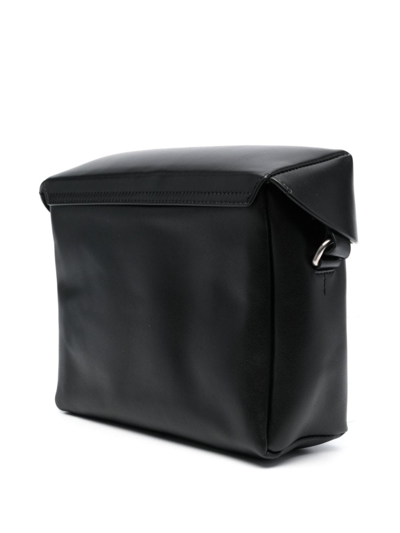 Jil Sander Logo-embossed Crossbody Bag In Black