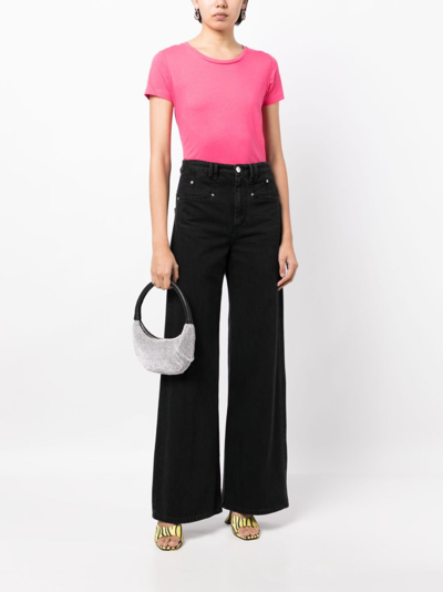Madison.maison Short-sleeved Cotton-jersey T-shirt In Rosa