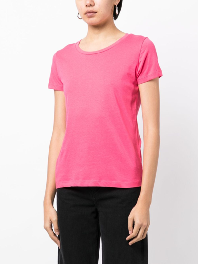Madison.maison Short-sleeved Cotton-jersey T-shirt In Rosa