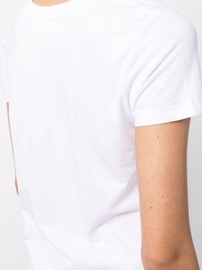 Shop Madison.maison Short-sleeved Cotton-jersey T-shirt In Weiss