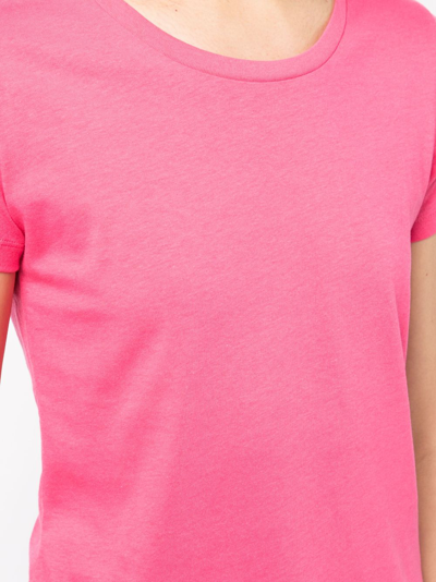 Madison.maison Short-sleeved Cotton-jersey T-shirt In Rosa