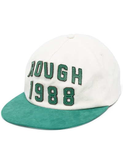 Shop Rough Logo-patch Baseball Cap In Neutrals