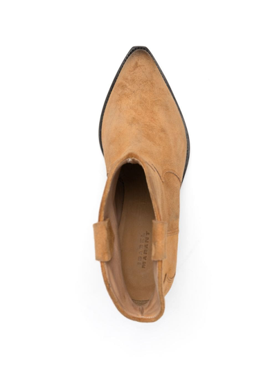 Shop Isabel Marant Dewina 40mm Suede Boots In Braun