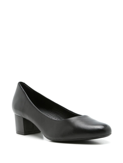 Shop Sarah Chofakian Pomel 30mm Almond-toe Pumps In Black