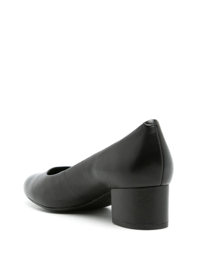 Shop Sarah Chofakian Pomel 30mm Almond-toe Pumps In Black