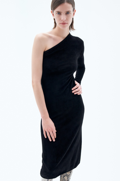 Shop Filippa K One Shoulder Dress In Black