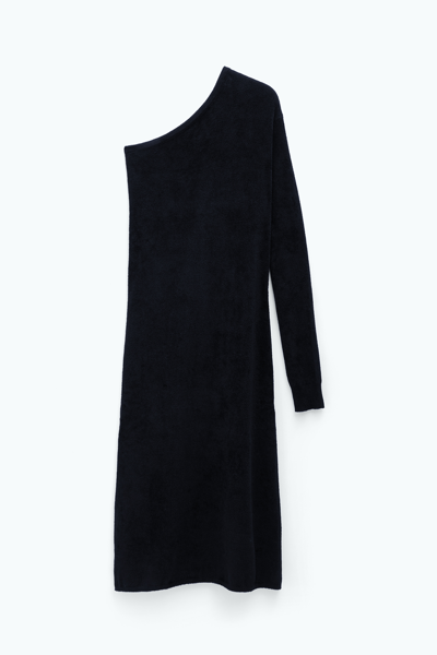 Filippa K One Shoulder Midi Dress In Black