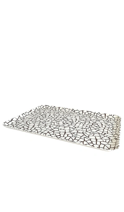 Shop Xenia Taler Crackle Brown Large Tray In N,a