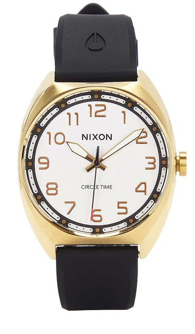 Shop Nixon Mullet Watch In Gold & White