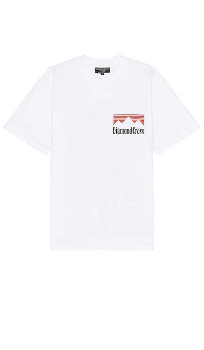 Shop Diamond Cross Ranch Three Peaks T-shirt In White