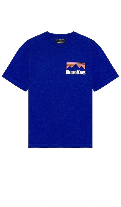 Shop Diamond Cross Ranch Three Peaks T-shirt In Blue