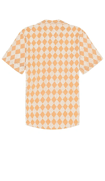 Shop Oas Rusty Diamond Cuba Terry Shirt In Orange