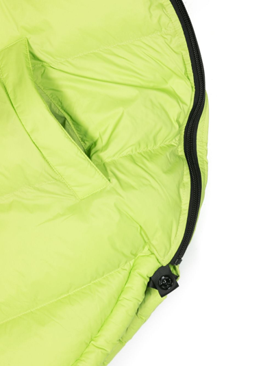 Mm6 Maison Margiela Embroidered-logo Padded Gilet In Green