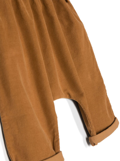 Shop Teddy & Minou Drawstring-fastening Corduroy Trousers In Brown