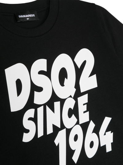 Dsquared2 Graphic-print Short-sleeve T-shirt In Black