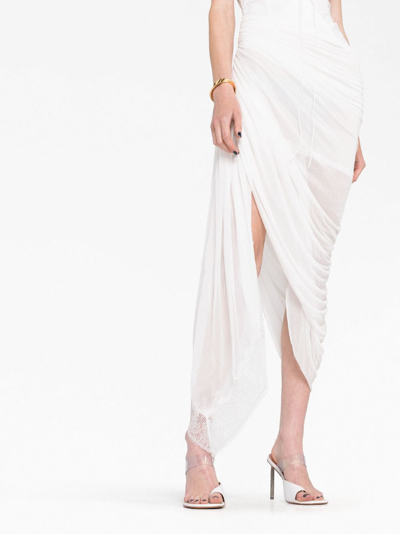 Shop Christopher Esber Comosum Clash Underwire Dress In White