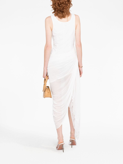 Shop Christopher Esber Comosum Clash Underwire Dress In White