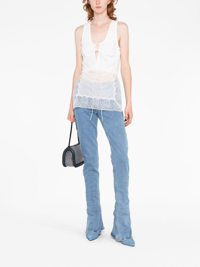Christopher Esber Comosum Clash Underwire Top In White