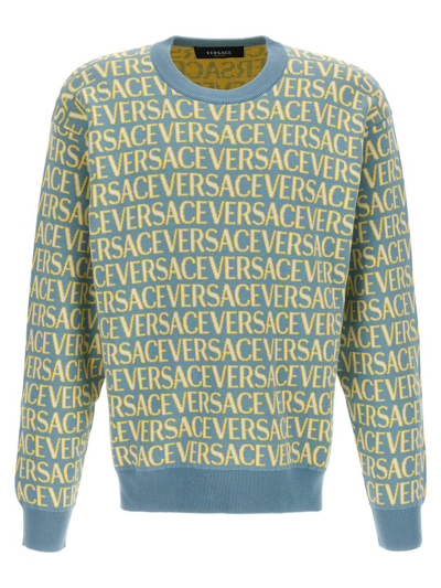 Shop Versace ' Allover' Capsule La Vacanza Sweater In Multicolor