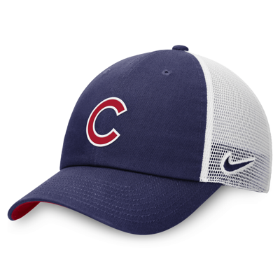 Shop Nike Chicago Cubs Heritage86  Men's Mlb Trucker Adjustable Hat In Blue