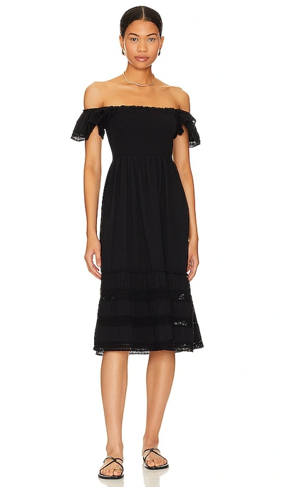 Shop Bobi Double Duty Strap Dress In Black