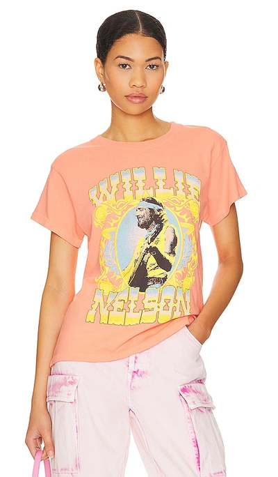 Shop Daydreamer Willie Nelson Outlaw Country Tour Tee In Peach