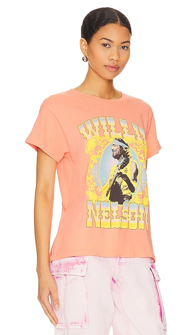 Shop Daydreamer Willie Nelson Outlaw Country Tour Tee In Peach