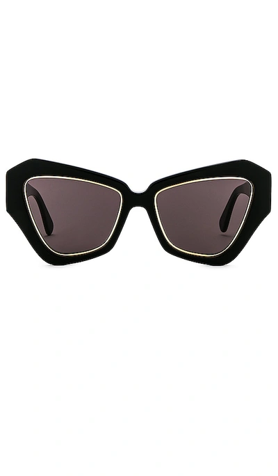 Shop Lele Sadoughi Lara Cat Eye Sunglasses In Black