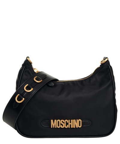 Shop Moschino Hobo Bag In Black