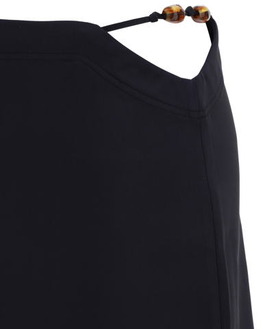 Shop Ganni Maxi Skirt In Black