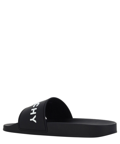 Shop Givenchy Slides In Black