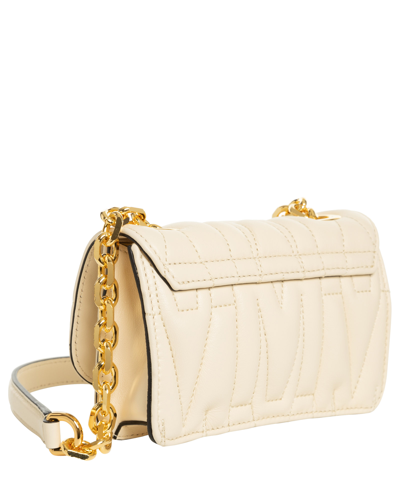 Shop Moschino M Crossbody Bag In Beige